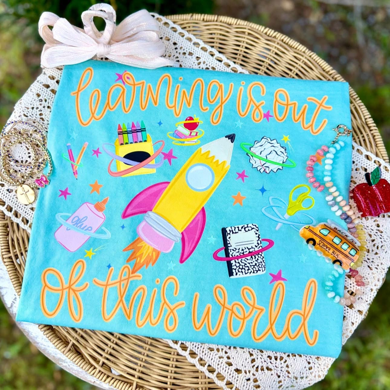 Learning is Out of this World School DTF Print