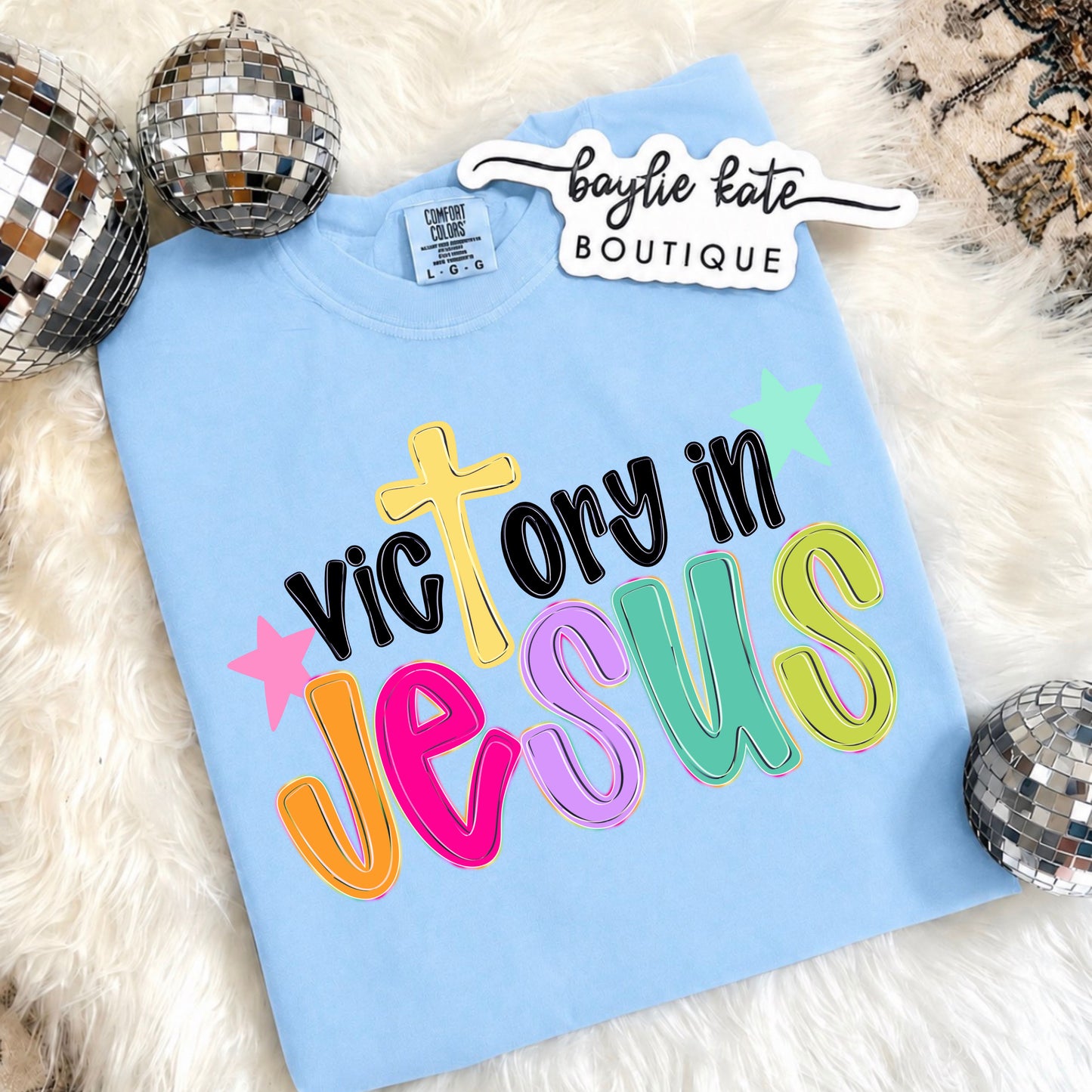 Victory in Jesus Faith DTF Print