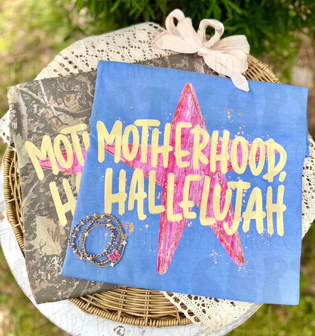 Motherhood Hallelujah Mama Faith DTF Transfer