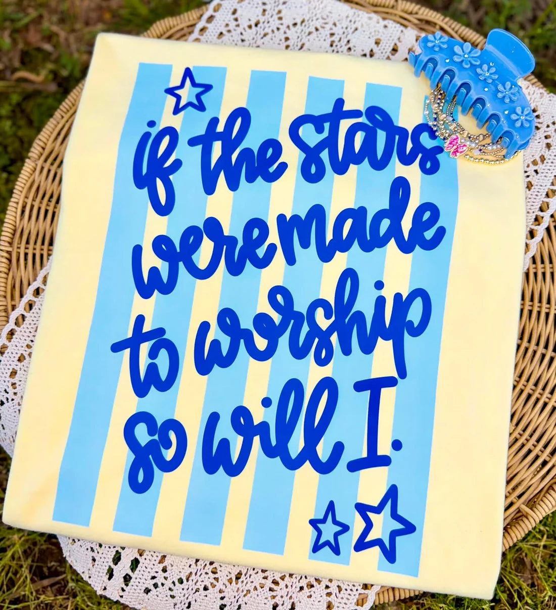 If the Stars Were Made to Worship Faith DTF Transfer