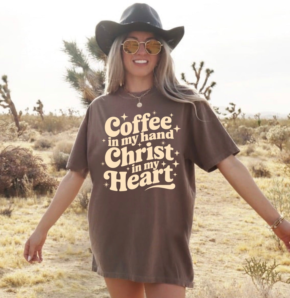 Coffee and Christ Faith Screen Print Transfer