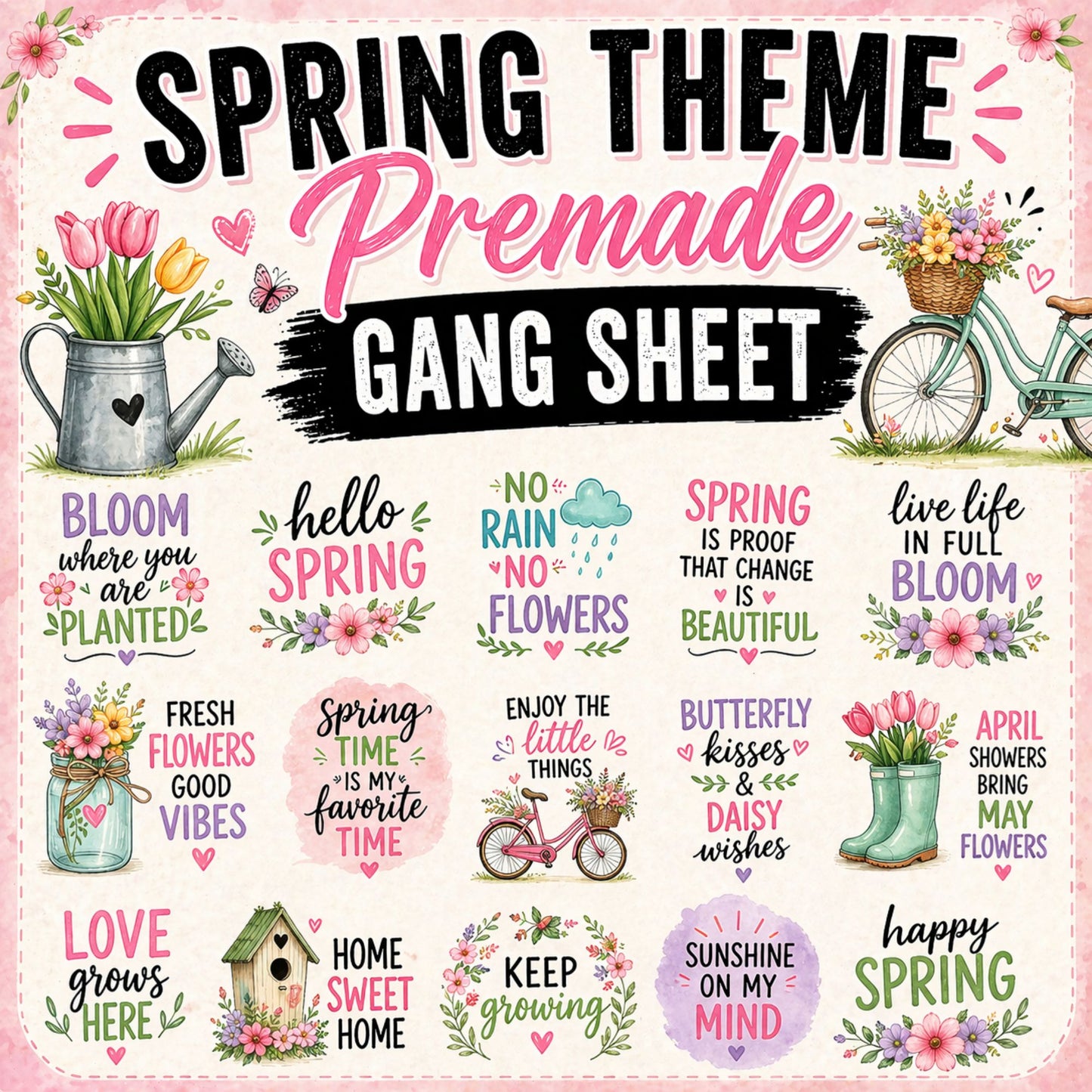 Spring Based 120' Premade Gang Sheet