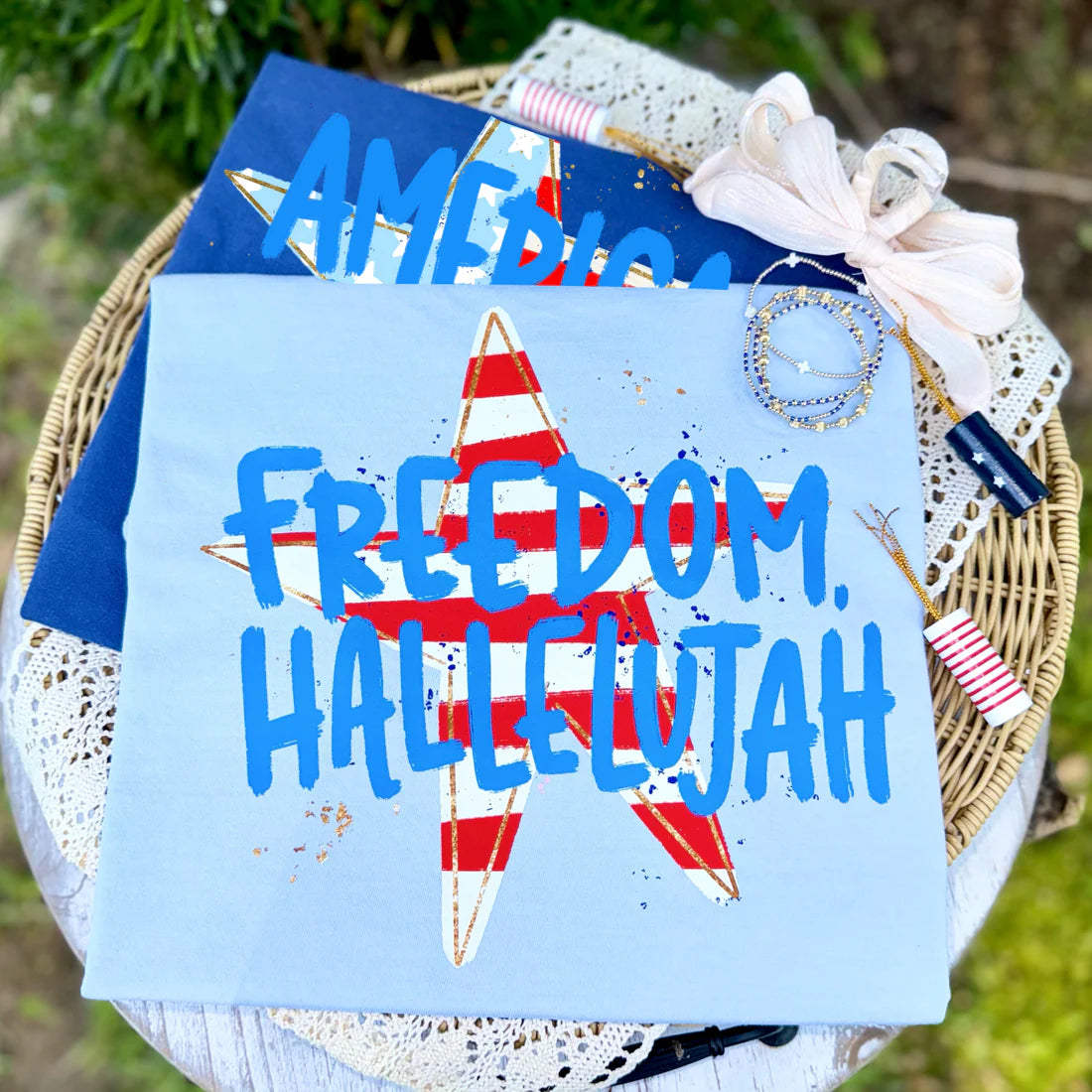 Freedom, Hallelujah July 4th DTF Transfer