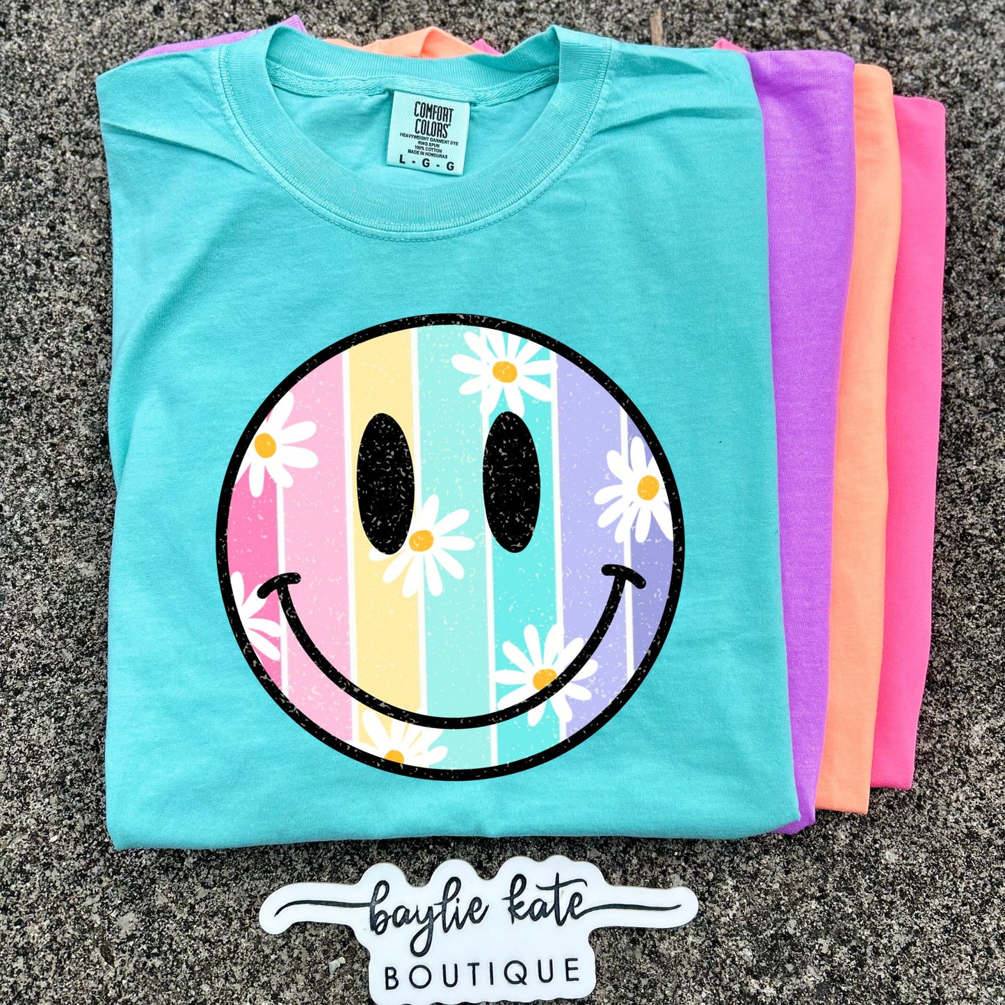 Pastel Smiley Face Everyday DTF Transfer