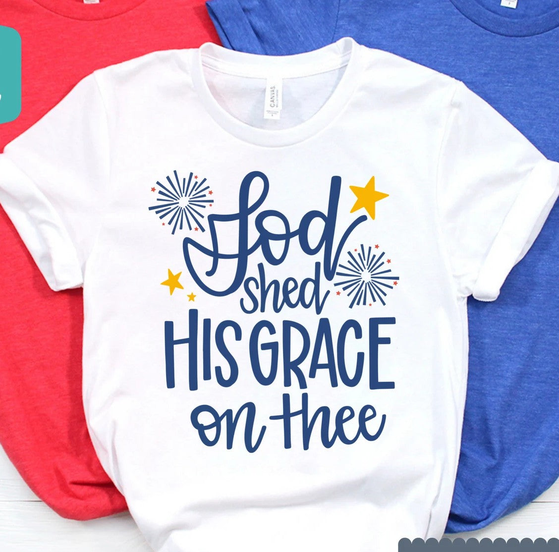 God Shed His Grace on Thee July 4th DTF Transfer