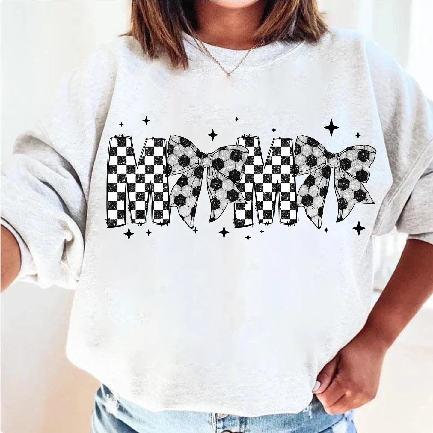 Soccer Mama Bow Sports DTF Print