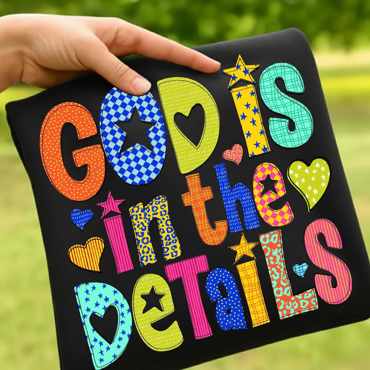 God is in the Details Faith DTF Transfer