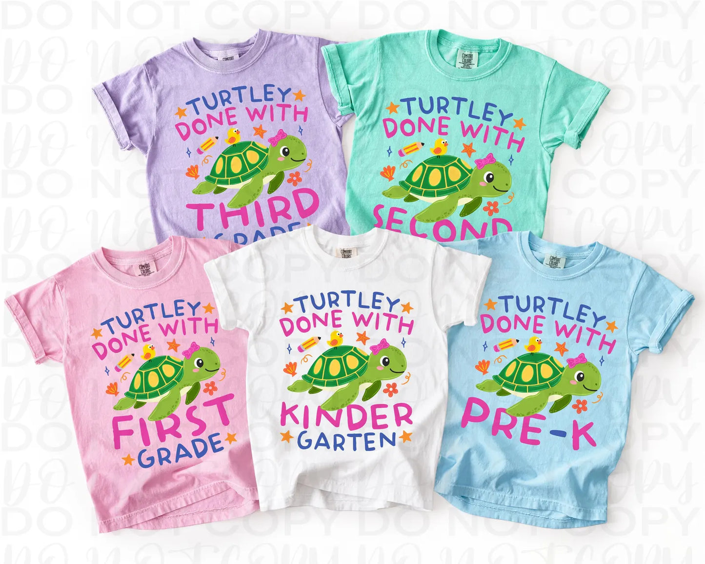 Turtley Done Girl Grade Level DTF Transfer