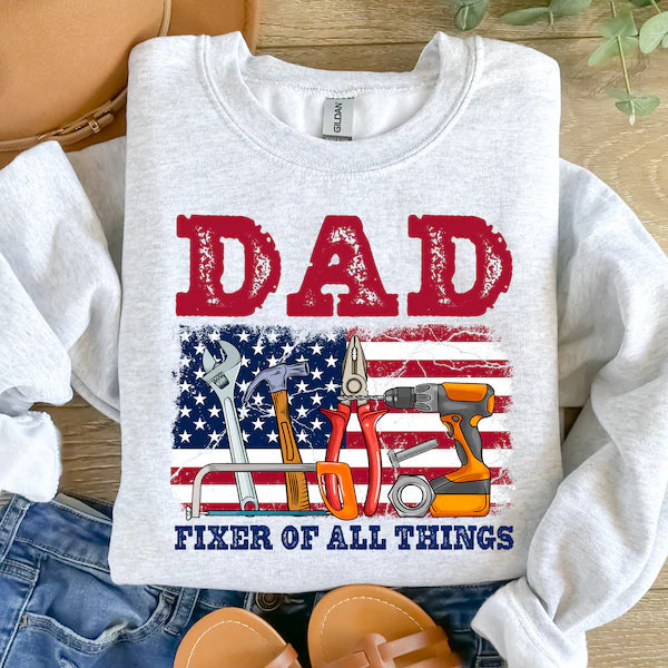 Father Fixer of All Things Titles Everyday DTF Print