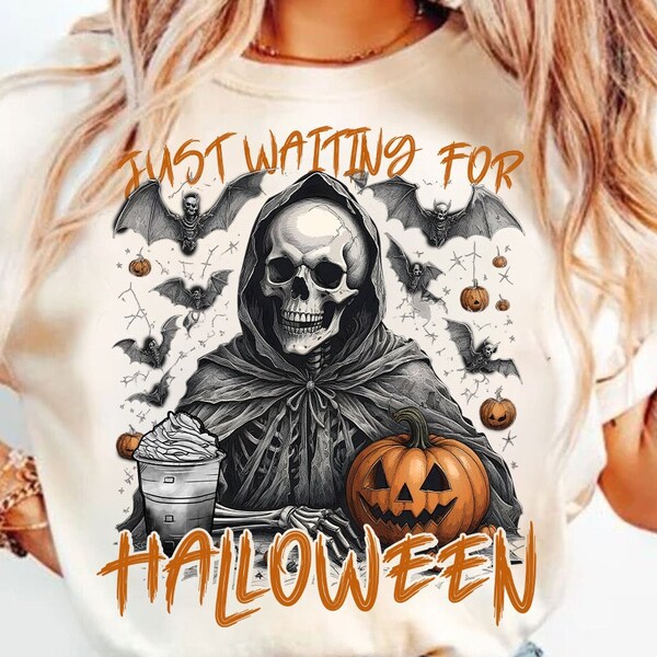 Just Waiting for Halloween DTF Print