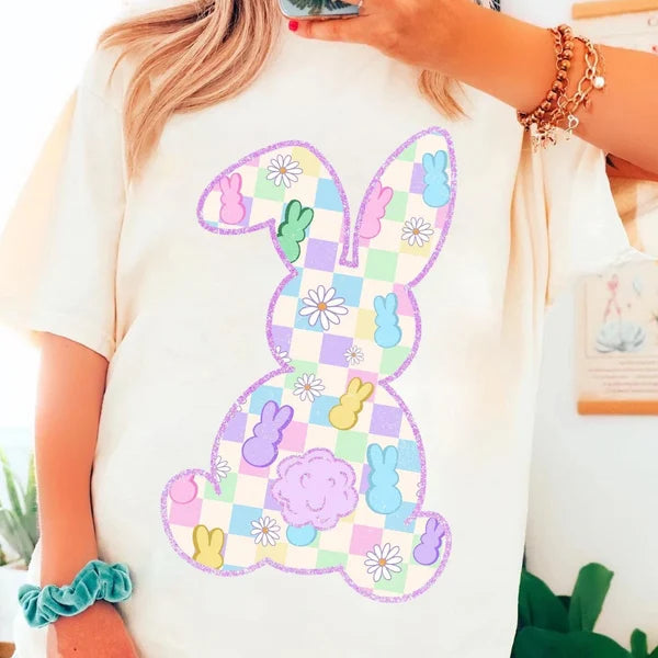 Pastel Bunny Easter Spring DTF Transfer
