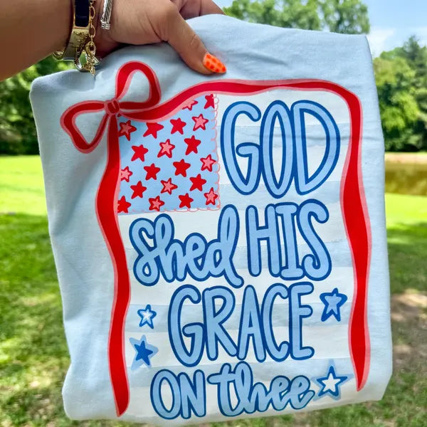 God Shed His Grace July 4th DTF Transfer