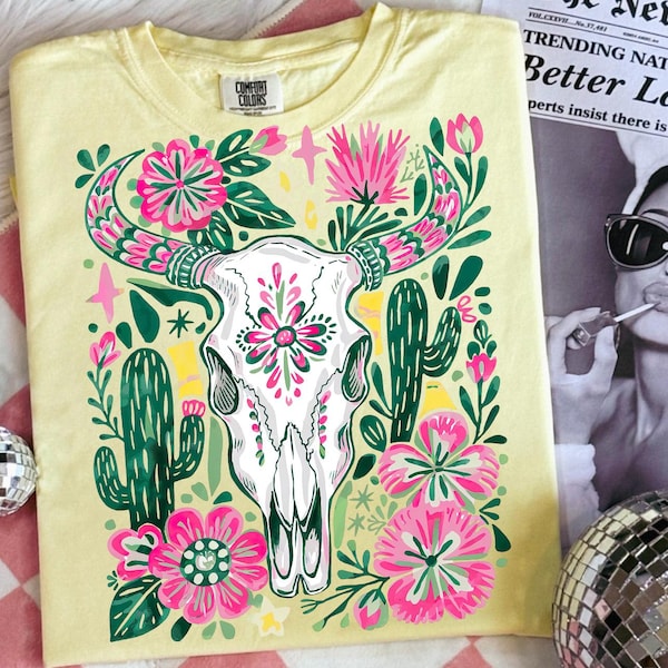 Skull Western Boho Everyday DTF Print