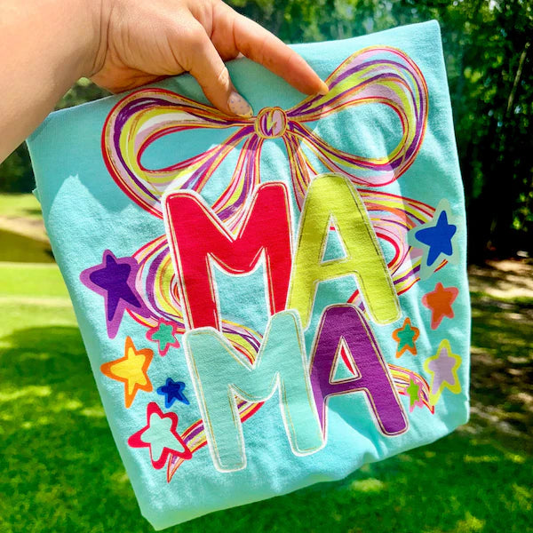 Bright Bow Mama DTF Transfer