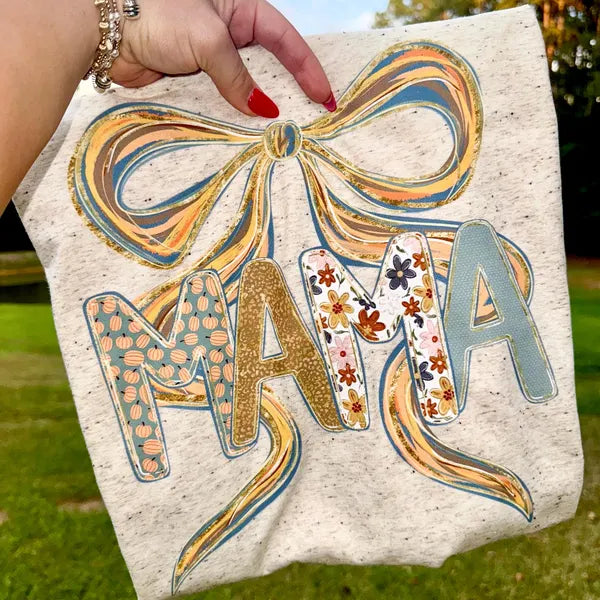 Mama Bow Fall DTF Transfer