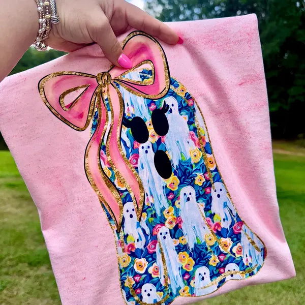 Floral Ghost Halloween DTF Transfer