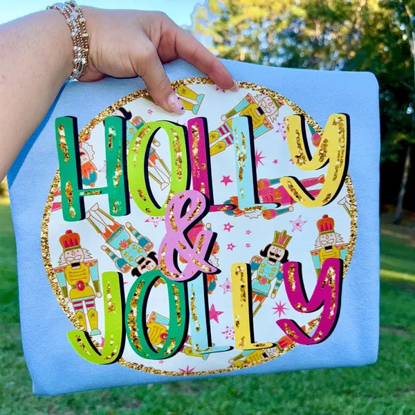 Holly & Jolly Christmas DTF Transfer