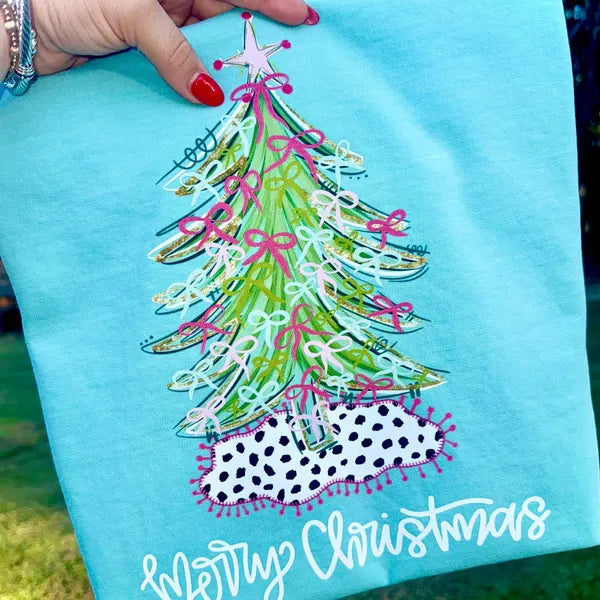 Merry Christmas Tree Christmas DTF Transfer
