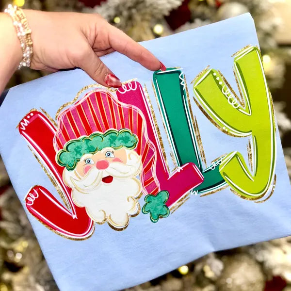 Jolly Santa Christmas DTF Transfer