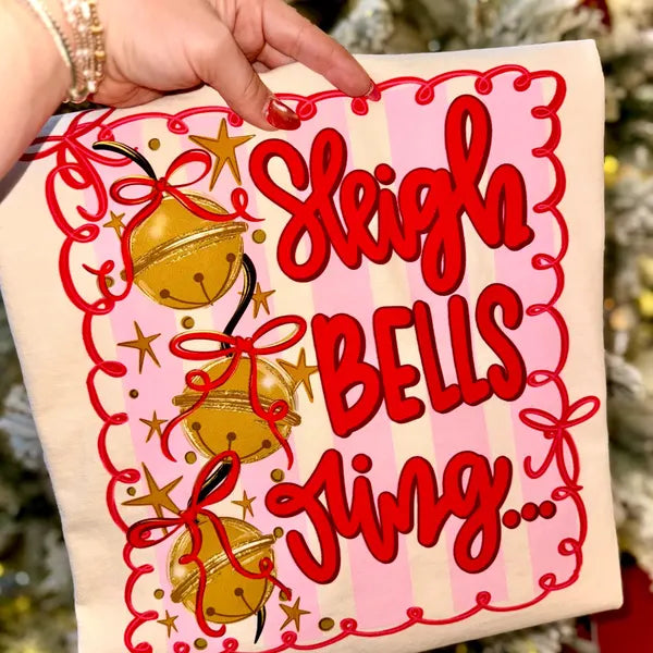 Sleigh Bells Ring Christmas DTF Transfer