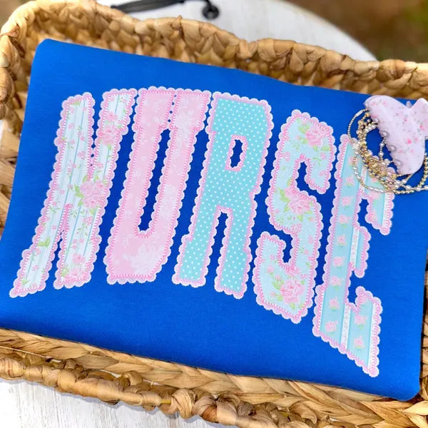 Floral Nurse Occupation DTF Transfer