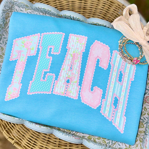 Floral Teach Occupation DTF Transfer