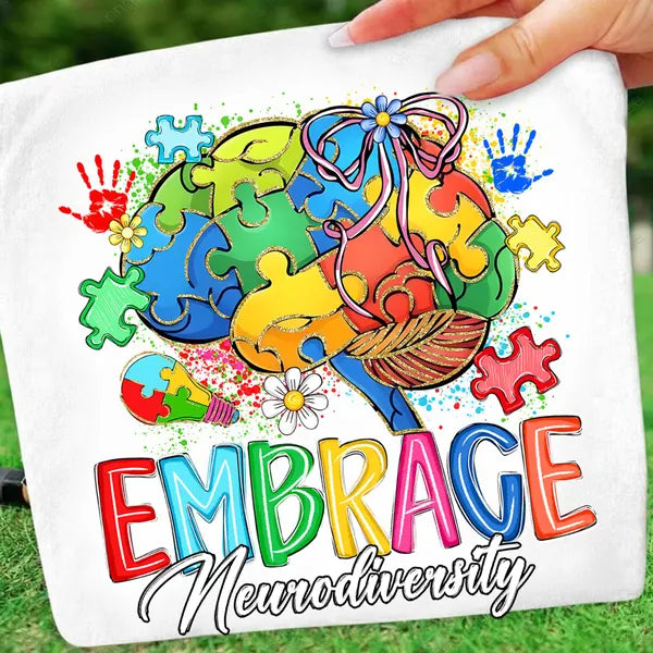 Embrace Neurodiversity Autism Awareness DTF Transfer