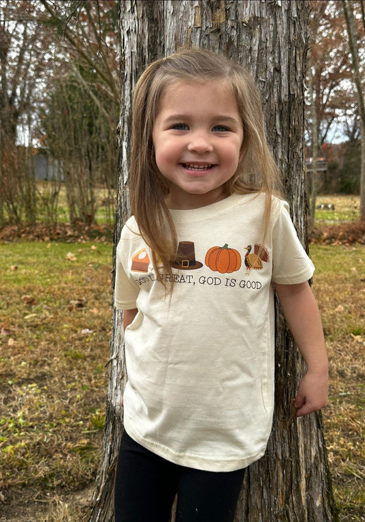 God is Great, God is Good Kids' tee