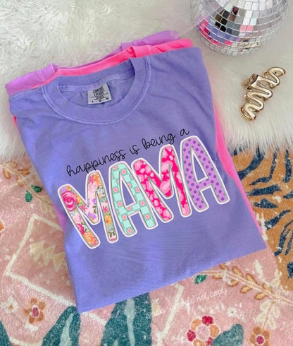 Bright Floral Name tee