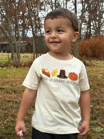 God is Great, God is Good Kids' tee