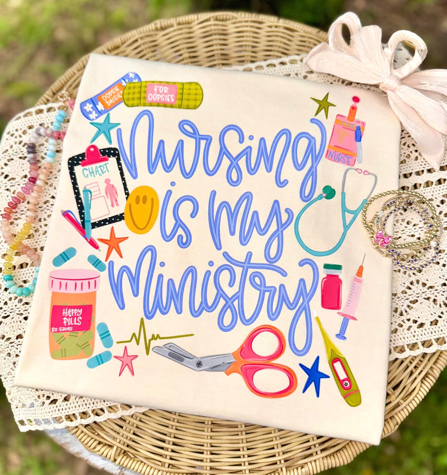 Nursing is My Ministry Faith DTF Transfer
