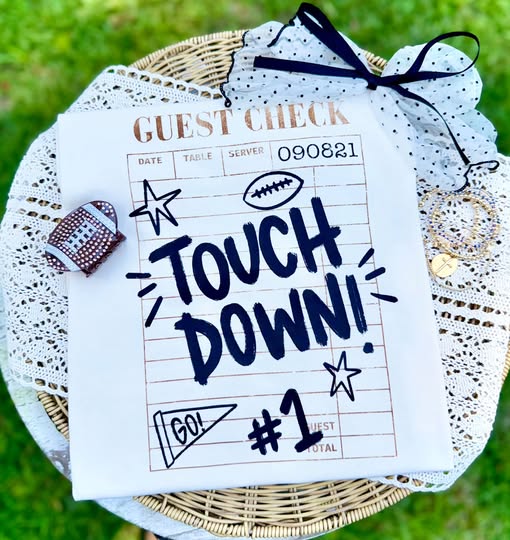 Touchdown Receipt Sports DTF Print