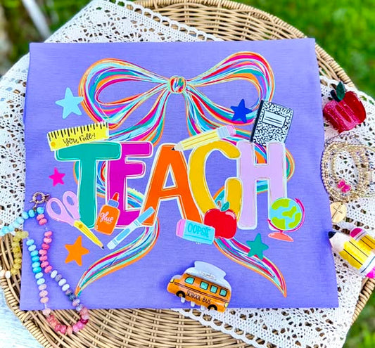 Teach Bow School DTF Print