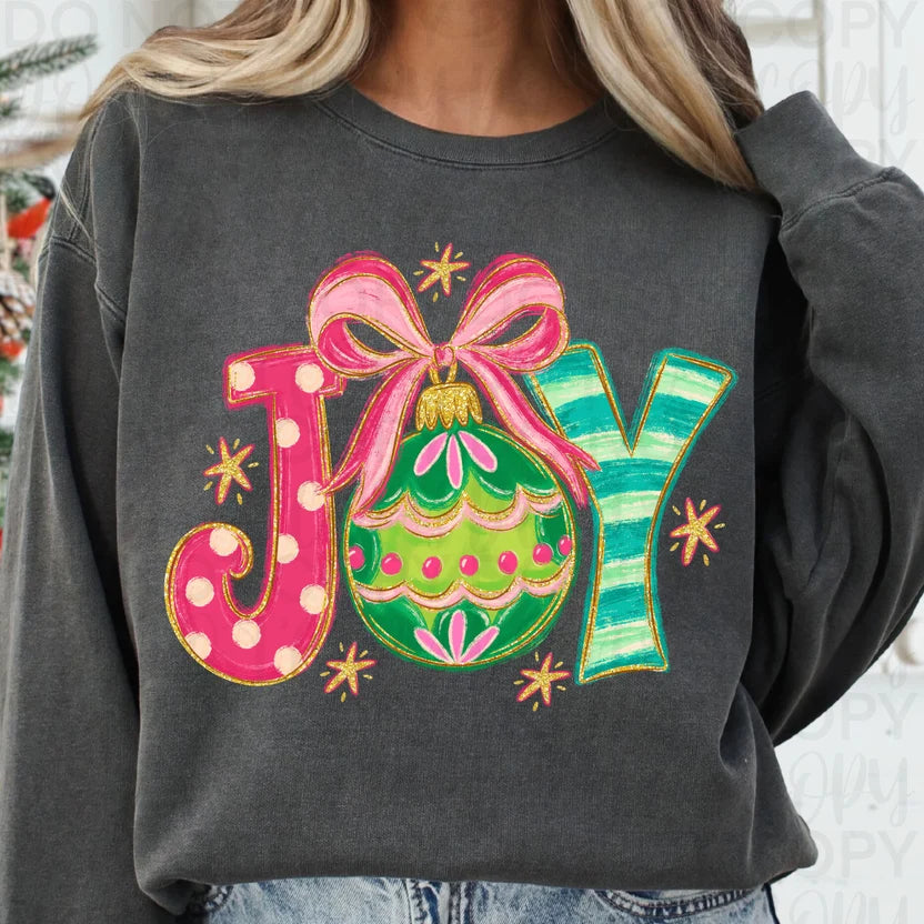 Joy Christmas DTF Print