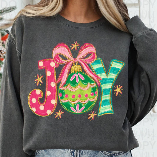Joy Christmas DTF Print