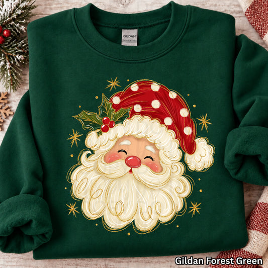 Jolly Santa Christmas DTF Print