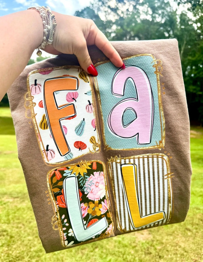 Fall Colorblock DTF Print
