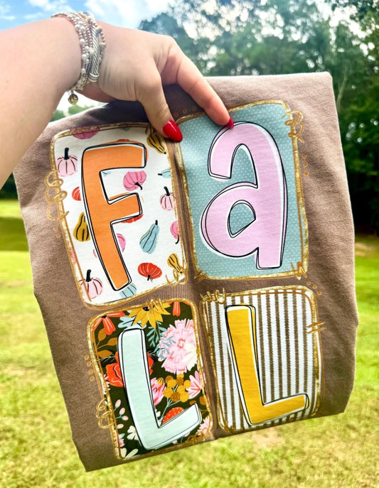 Fall Colorblock DTF Print