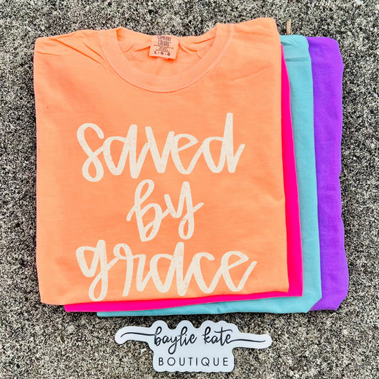Saved By Grace Faith DTF Transfer