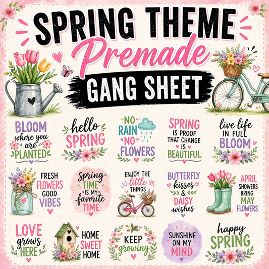 Spring Based 120' Premade Gang Sheet