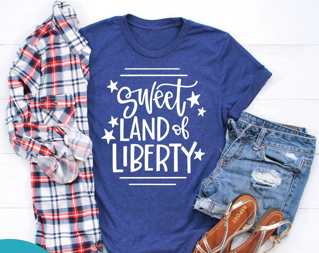 Sweet Land of Liberty July 4th DTF Transfer