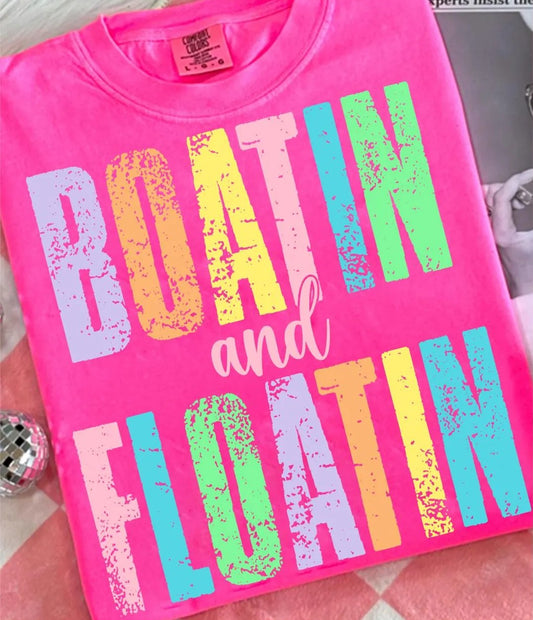 Boatin and Floatin Summer DTF Transfer