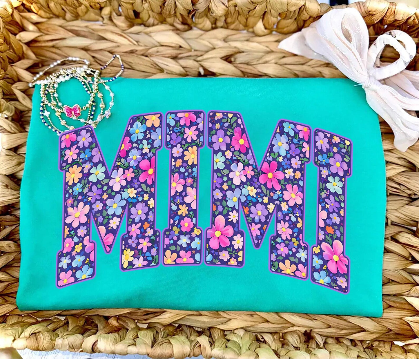 Spring Floral Mimi Title DTF Transfer