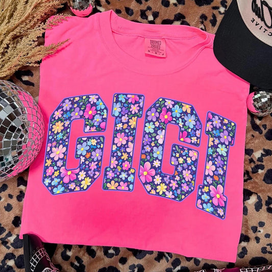Spring Floral Gigi Title DTF Transfer
