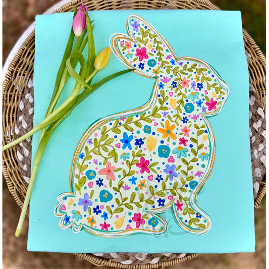 Spring Bunny DTF Print