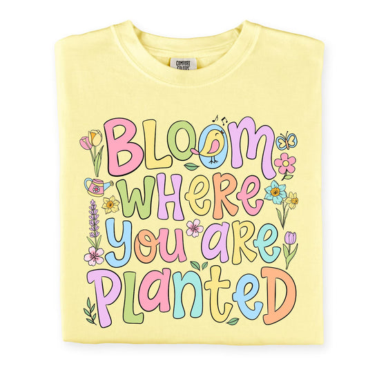 Bloom Where You Are Planted Everyday DTF Transfer