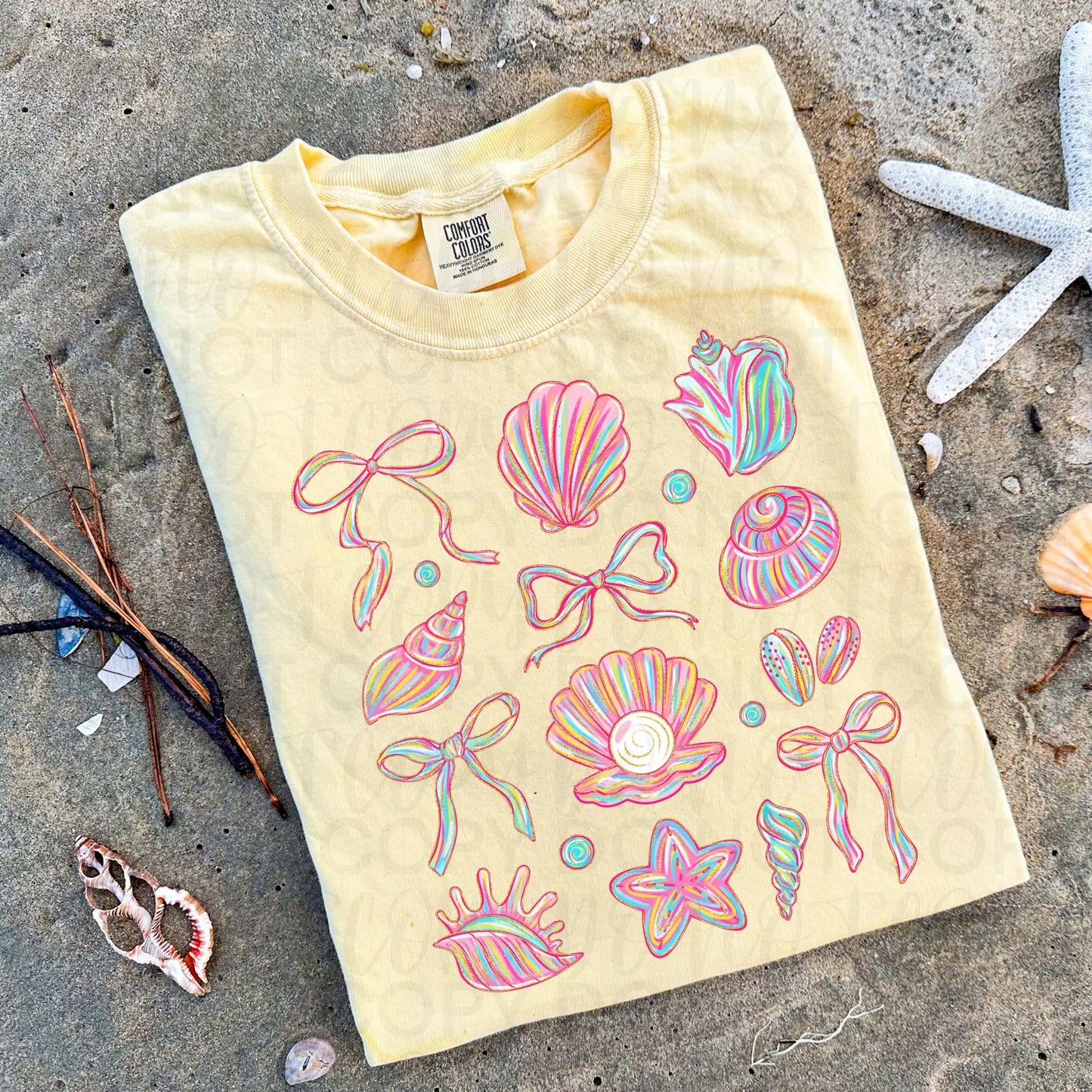 Seashell Coquette Summer DTF Transfer