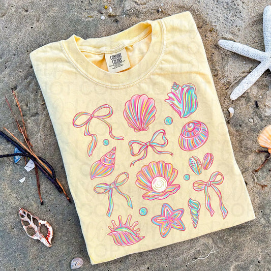 Seashell Coquette Summer DTF Transfer