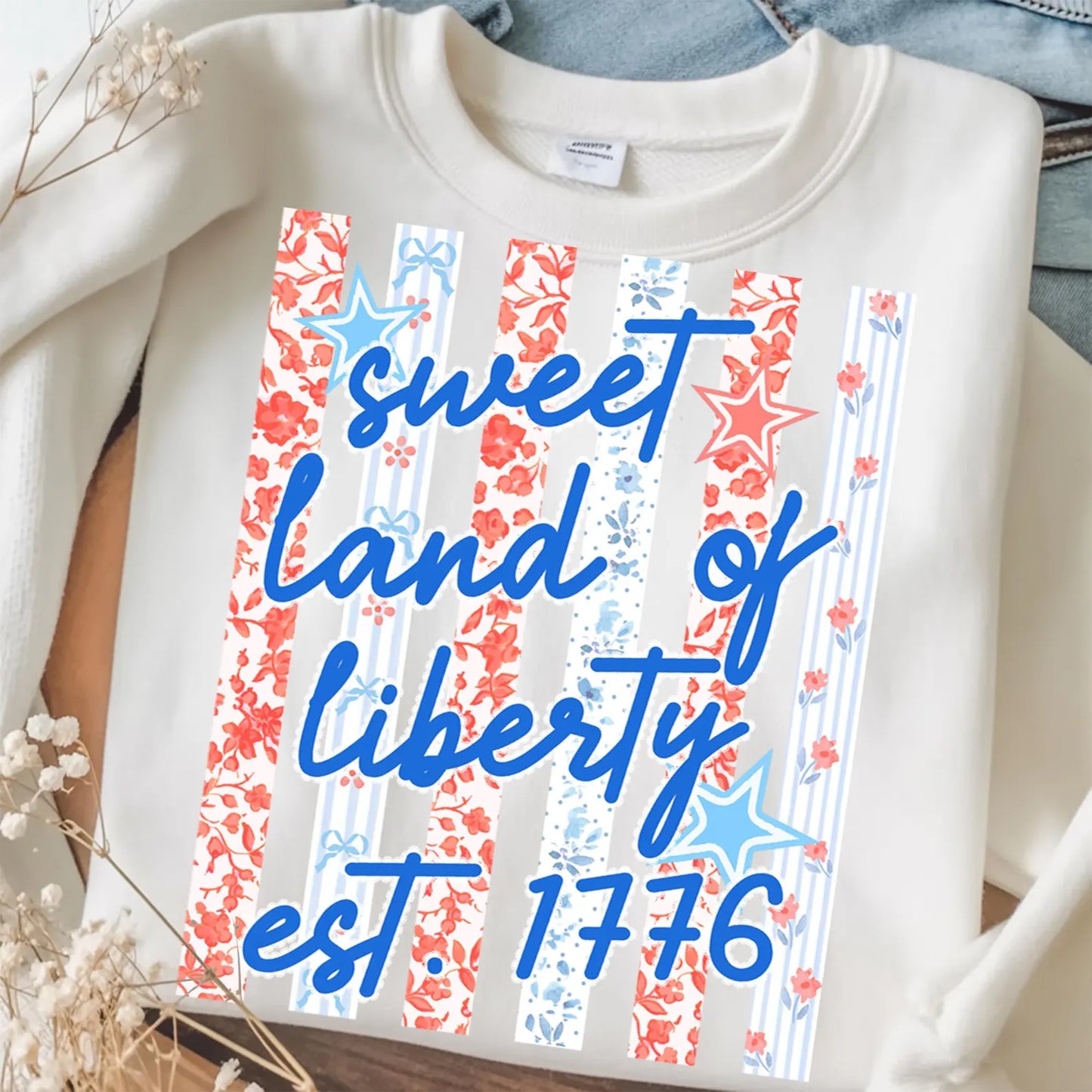 Sweet Land of Liberty July 4th DTF Transfer