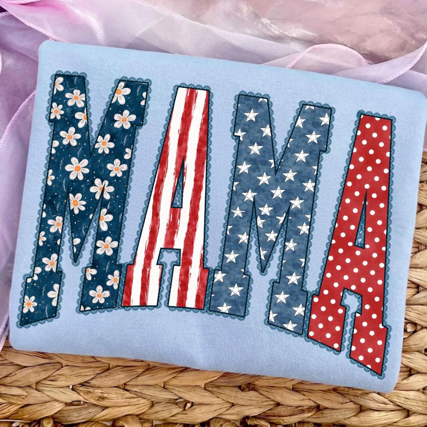 Mama July 4th DTF Transfer